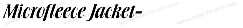 Microfleece Jacket字体转换